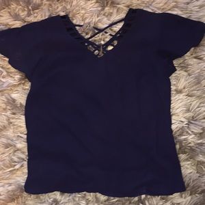 Fancy navy blue blouse from Marshall’s